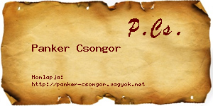 Panker Csongor névjegykártya